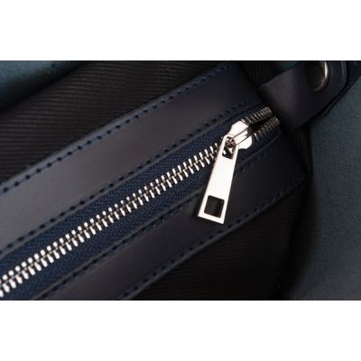 -30% Włoska A4 granatowa skórzana torebka SKÓRA MATOWA shopper bag