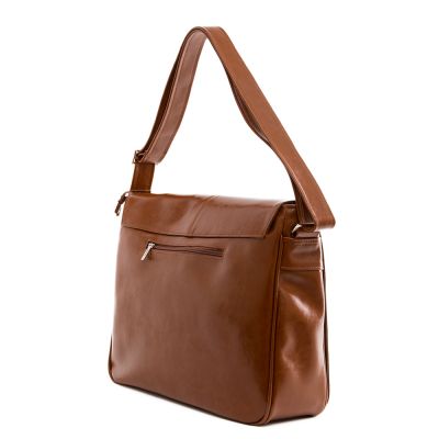 CAMEL RUDA skórzana XL torba na laptopa dokumenty A4 SKÓRA NATURALNA unisex