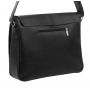 CZARNA skórzana XL torba na laptopa dokumenty A4 SKÓRA NATURALNA unisex