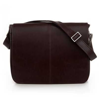 -20% BRĄZOWA skórzana XL torba na laptopa dokumenty A4 SKÓRA NATURALNA unisex