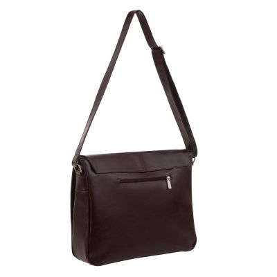 -20% BRĄZOWA skórzana XL torba na laptopa dokumenty A4 SKÓRA NATURALNA unisex