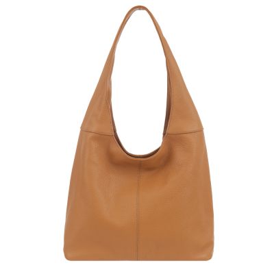 WŁOSKI WOREK CAMEL RUDY SHOPPER SKÓRA VERA PELLE