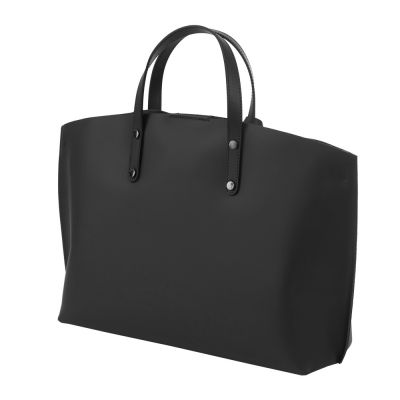 LIMITOWANA Włoska black / czarna A4 skórzana torebka MATOWA SKÓRA NATURALNA
