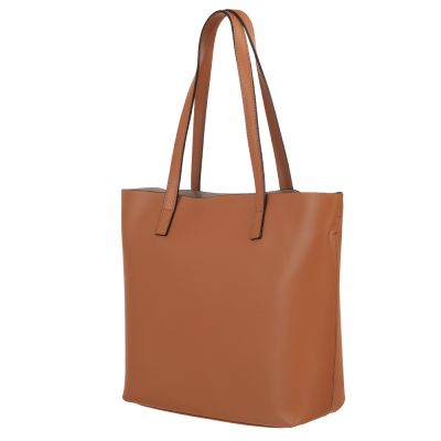 Włoska A4 camel klasyczna skórzana torebka shopper bag SKÓRA MATOWA