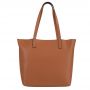 Włoska A4 camel klasyczna skórzana torebka shopper bag SKÓRA MATOWA