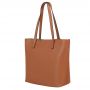 Włoska A4 camel klasyczna skórzana torebka shopper bag SKÓRA MATOWA