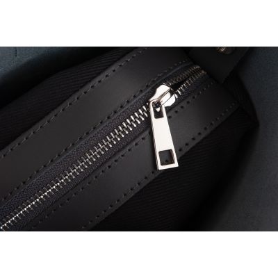 -30% Włoska A4 klasyczna szara skórzana torebka SKÓRA MATOWA shopper bag