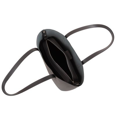 -30% Włoska A4 klasyczna szara skórzana torebka SKÓRA MATOWA shopper bag