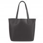 -30% Włoska A4 klasyczna szara skórzana torebka SKÓRA MATOWA shopper bag