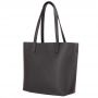 -30% Włoska A4 klasyczna szara skórzana torebka SKÓRA MATOWA shopper bag