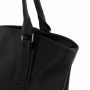 Polska czarna torebka shopper bag 100% skóra naturalna - OSTATNI EGZEMPLARZ