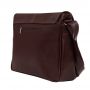 BRĄZOWA KONIAKOWA skórzana XL torba na laptopa dokumenty A4 SKÓRA NATURALNA unisex