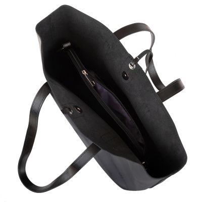 -30% HIT - czarna polska klasyczna A4 skórzana torebka shopper bag