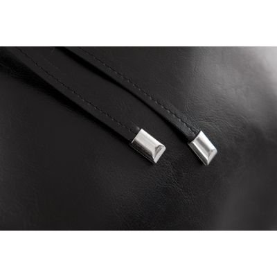 -30% HIT - czarna polska klasyczna A4 skórzana torebka shopper bag