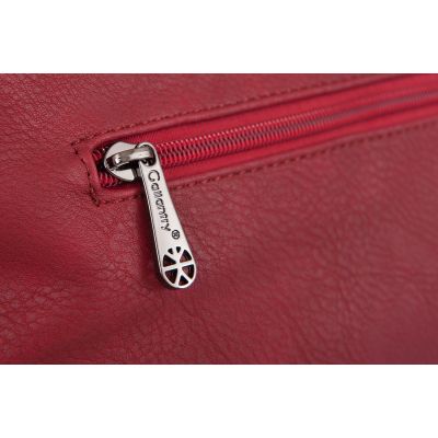 -28% SALE! BORDOWA modna pojemna torebka klapa frędzle boho