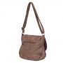 -28% SALE! TAUPE CAPPUCCINO modna pojemna torebka klapa frędzle boho