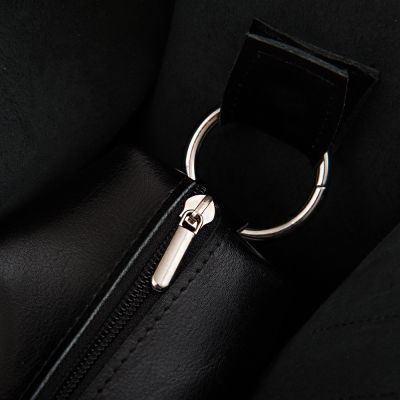 -25% CZARNA SKÓRZANA TOREBKA XL SKÓRA NATURALNA shopper