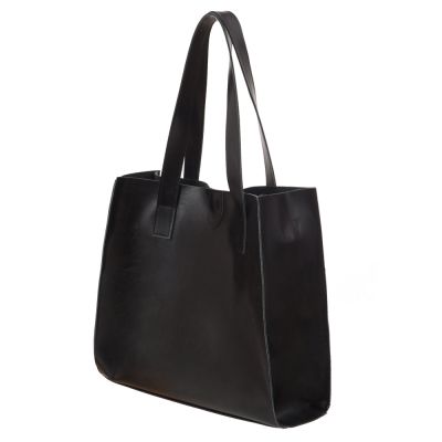 -25% CZARNA SKÓRZANA TOREBKA XL SKÓRA NATURALNA shopper