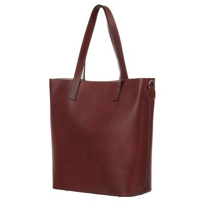 Włoska A4 klasyczna XXL brązowa skórzana torebka SKÓRA NATURALNA shopper bag