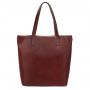Włoska A4 klasyczna XXL brązowa skórzana torebka SKÓRA NATURALNA shopper bag