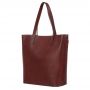 Włoska A4 klasyczna XXL brązowa skórzana torebka SKÓRA NATURALNA shopper bag