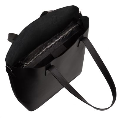 Włoska A4 klasyczna XXL szara grafitowa skórzana torebka SKÓRA NATURALNA shopper bag