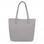 Włoska A4 klasyczna szara popielata skórzana torebka MATOWA SKÓRA NATURALNA shopper bag