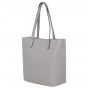 Włoska A4 klasyczna szara popielata skórzana torebka MATOWA SKÓRA NATURALNA shopper bag