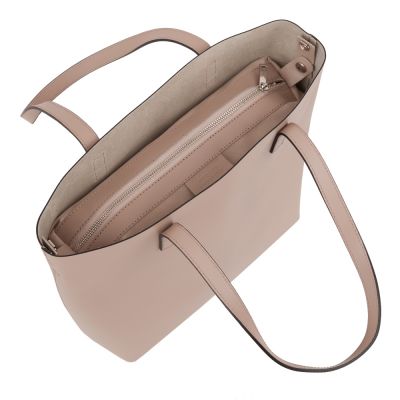 Włoska A4 brudny pudrowy beż / beżowa skórzana torebka MATOWA SKÓRA shopper bag