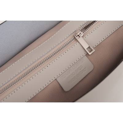 Włoska A4 klasyczna kremowa beżowa skórzana torebka MATOWA SKÓRA NATURALNA shopper bag