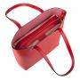 Włoska A4 klasyczna czerwona skórzana torebka MATOWA SKÓRA NATURALNA shopper bag