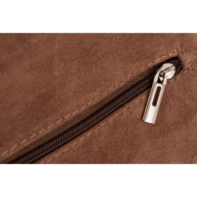 włoski cappuccino taupe zamszowy skórzany plecak worek SKÓRA zamsz naturalny 2w1