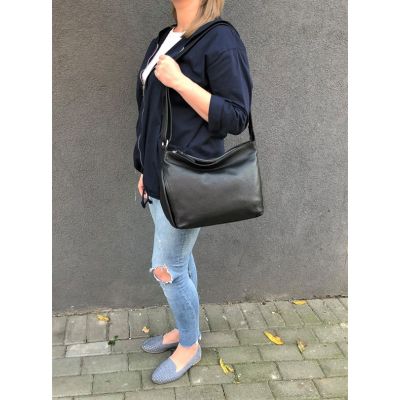 Włoska uniwersalna camel ruda skórzana torebka SKÓRA NATURALNA A4 torba