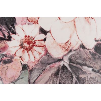 - FLORENCE - włoska asymetryczna KWIATY pastelowa skórzana torebka 2w1 skóra