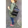 WŁOSKI rudy camel ELEGANCKI SKÓRZANY MODNY PLECAK 100% MIĘKKA SKÓRA NATURALNA