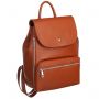 WŁOSKI rudy camel ELEGANCKI SKÓRZANY MODNY PLECAK 100% MIĘKKA SKÓRA NATURALNA