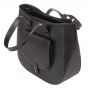 Vera Pelle - włoska szara A4 pojemna skórzana torebka SKÓRA NATURALNA shopper bag
