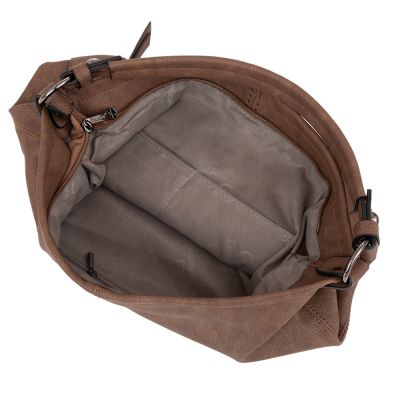 Gallantry cappuccino taupe torebka worek A4 miękka skóra pojemna