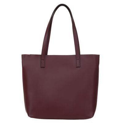 -25% Włoska A4 klasyczna bordowa wino skórzana torebka SKÓRA NATURALNA półmatowa shopper bag