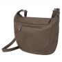 Flora&Co. oliwkowa khaki modna skórzana torebka listonoszka klapa boho HIT