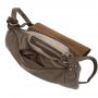 Flora&Co. oliwkowa khaki modna skórzana torebka listonoszka klapa boho HIT