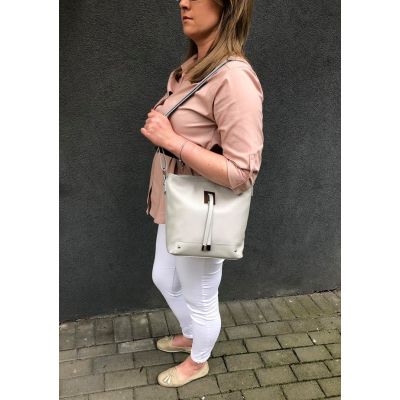 Włoska bordowa wino pojemna skórzana torebka skóra naturalna listonoszka