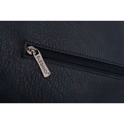 -35% ELEGANCI A4 granatowa klasyczna skórzana torebka torba - OSTATNI EGZEMPLARZ