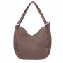 -35% ELEGANCI A4 cappuccino taupe klasyczna skórzana torebka torba