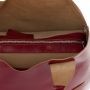 Włoska czerwona A4 klasyczna XL skórzana torebka shopper bag