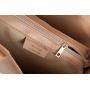 Włoska beżowa nude A4 klasyczna XL skórzana torebka shopper bag