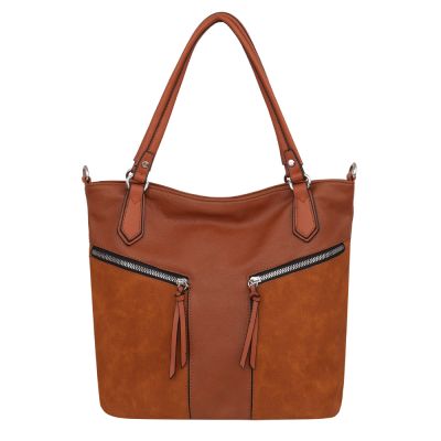 -33% RUDA CAMEL klasyczna skórzana torebka torba worek
