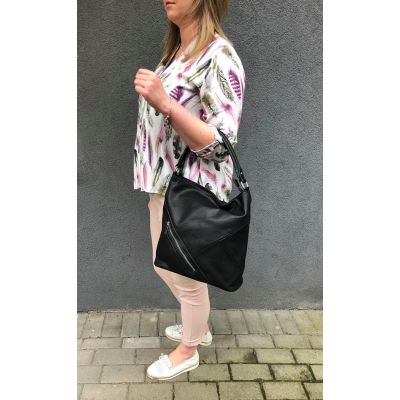 -30% RUDA CAMEL klasyczna skórzana torebka torba worek