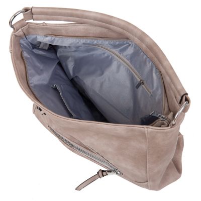 -35% URBAN STYLE beżowa nude klasyczna skórzana torebka torba A4 HIT!