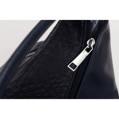 -40% URBAN STYLE granatowa klasyczna skórzana torebka torba A4